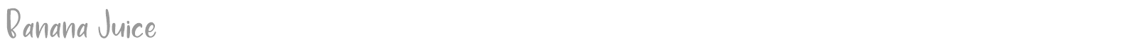 Banana Juice font preview